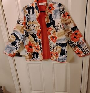 Alfred Dunner Multicolor Floral Blazer